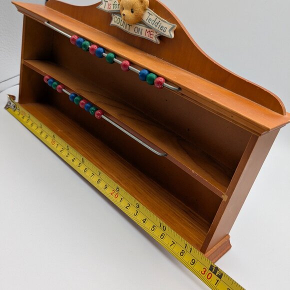 Cherished Teddies "T is for Teddies Count on Me" Wooden Display Shelf 1997 - Picture 7 of 12